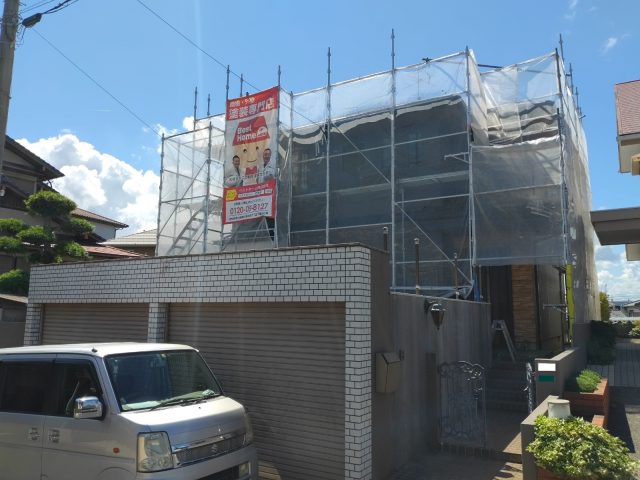 9/20(月)若松区二島にての屋根塗装・外壁塗装工事はお休みさせて頂いております！