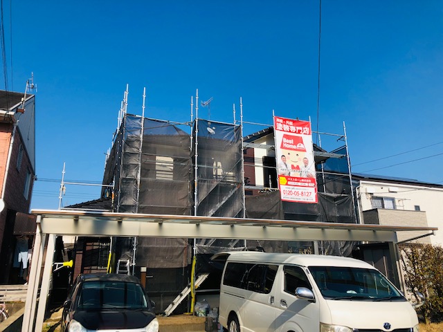 【工事】2月27日(日)行橋市下稗田にて外壁塗装工事はお休みさせて頂いております！（20日目）